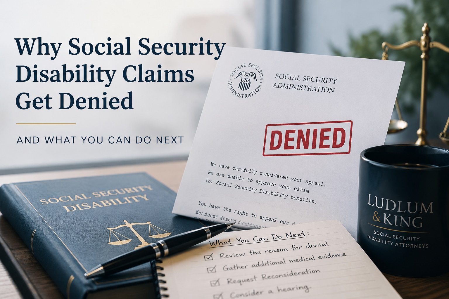 Why Social Security Disability Claims Get Denied — and What You Can Do Next